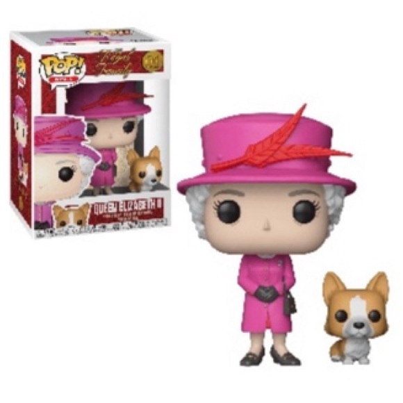 New in Box 2018 Queen Elizabeth II & Corgi Funko Pop Royals British 🇬🇧 - Picture 1 of 8